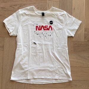 Plus 44 White NASA Graphic T-Shirt